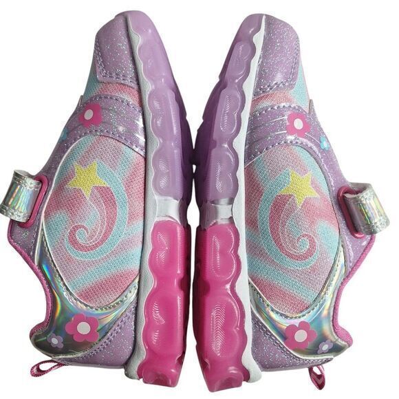 Disney shoes for girls sneakers with LED light without laces Pink Size 7 (15cm) - Picture 8 of 16